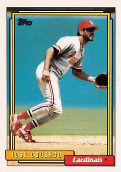 #723 Jose Oquendo - St. Louis Cardinals - 1992 Topps Baseball