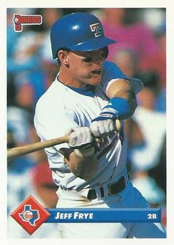 #724 Jeff Frye - Texas Rangers - 1993 Donruss Baseball