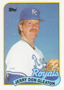 #724 Jerry Don Gleaton - Kansas City Royals - 1989 Topps Baseball