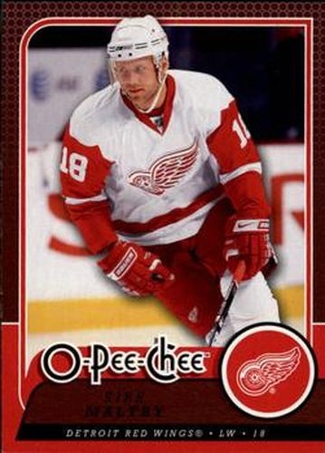 #725 Kirk Maltby - Detroit Red Wings - 2008-09 O-Pee-Chee Hockey