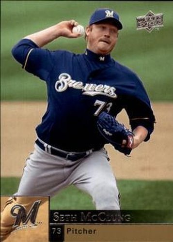 #725 Seth McClung - Milwaukee Brewers - 2009 Upper Deck Baseball