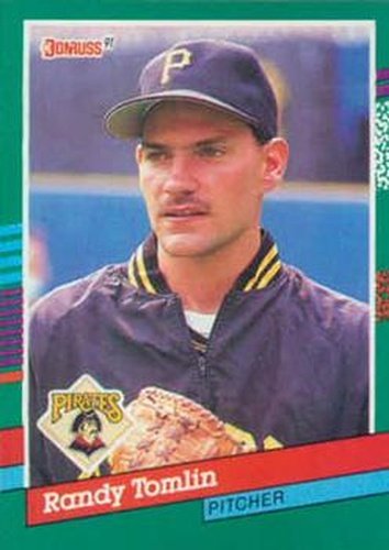 #725 Randy Tomlin - Pittsburgh Pirates - 1991 Donruss Baseball