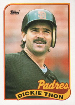 #726 Dickie Thon - San Diego Padres - 1989 Topps Baseball