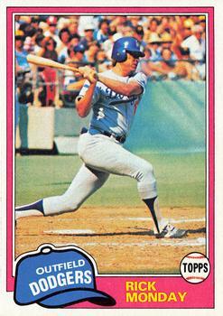 #726 Rick Monday - Los Angeles Dodgers - 1981 Topps Baseball