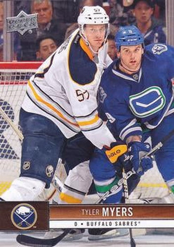 #20 Tyler Myers - Buffalo Sabres - 2012-13 Upper Deck Hockey