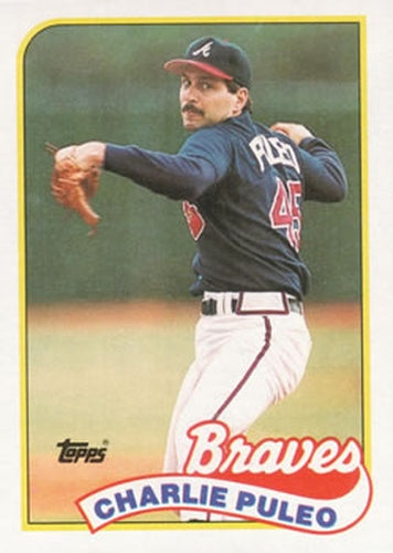 #728 Charlie Puleo - Atlanta Braves - 1989 Topps Baseball