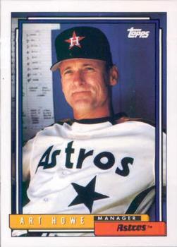 #729 Art Howe - Houston Astros - 1992 Topps Baseball