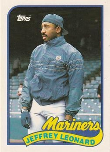#72T Jeffrey Leonard - Seattle Mariners - 1989 Topps Traded Baseball