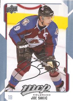 #72 Joe Sakic - Colorado Avalanche - 2008-09 Upper Deck MVP Hockey
