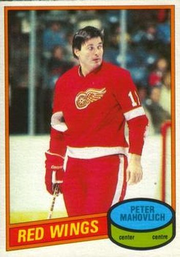 #72 Pete Mahovlich - Detroit Red Wings - 1980-81 O-Pee-Chee Hockey