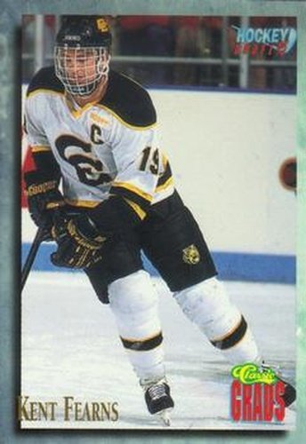 #72 Kent Fearns - Colorado College Tigers - 1995 Classic Hockey