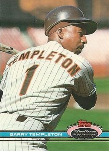 #72 Garry Templeton - San Diego Padres - 1991 Stadium Club Baseball