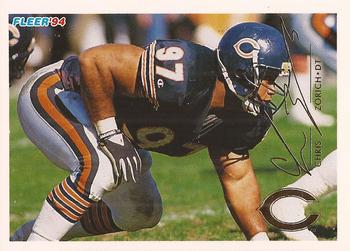 #72 Chris Zorich - Chicago Bears - 1994 Fleer Football