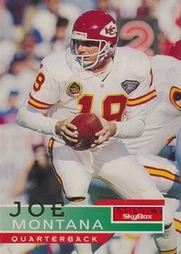 #72 Joe Montana - Kansas City Chiefs - 1995 SkyBox Impact Football