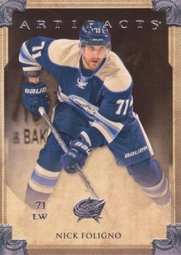 #72 Nick Foligno - Columbus Blue Jackets - 2013-14 Upper Deck Artifacts Hockey