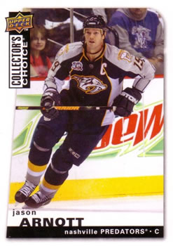 #72 Jason Arnott - Nashville Predators - 2008-09 Collector's Choice Hockey