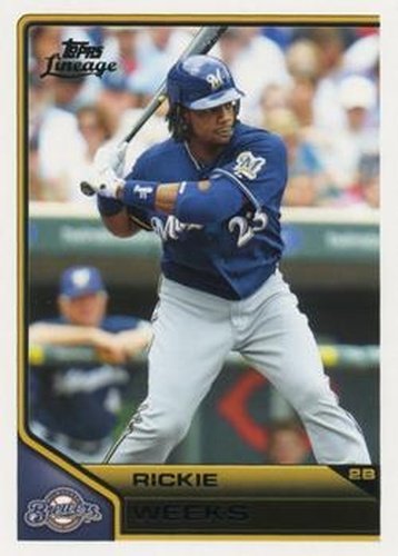 #72 Rickie Weeks - Milwaukee Brewers - 2011 Topps Lineage Baseball