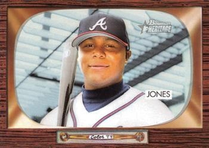 #72 Andruw Jones - Atlanta Braves - 2004 Bowman Heritage Baseball