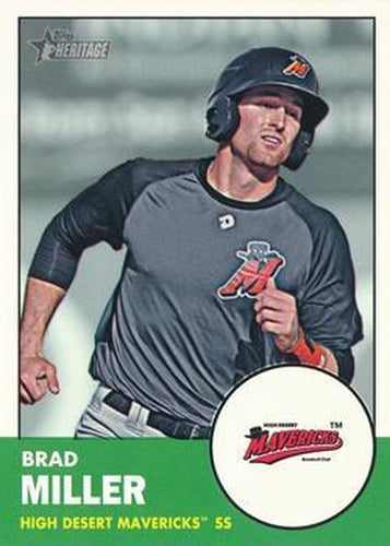 #72 Brad Miller - High Desert Mavericks - 2012 Topps Heritage Minor League Baseball