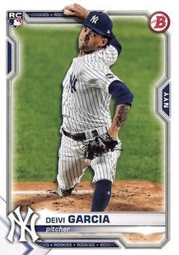 #72 Deivi Garcia - New York Yankees - 2021 Bowman Baseball