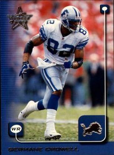 #72 Germane Crowell - Detroit Lions - 1999 Leaf Rookies & Stars Football