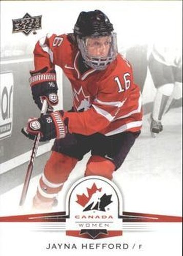 #72 Jayna Hefford - Canada - 2014-15 Upper Deck Team Canada Juniors Hockey