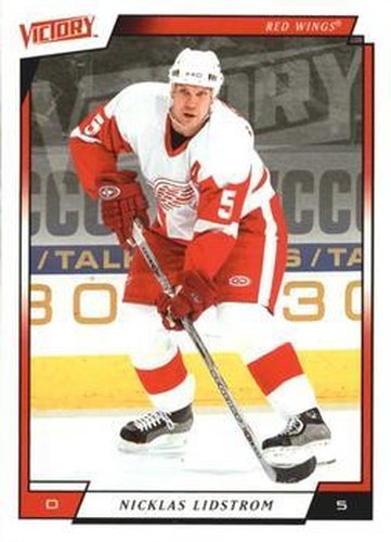 #72 Nicklas Lidstrom - Detroit Red Wings - 2006-07 Upper Deck Victory Hockey