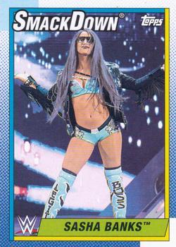 #72 Sasha Banks - 2021 Topps Heritage WWE Wrestling