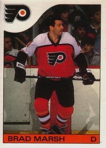 #72 Brad Marsh - Philadelphia Flyers - 1985-86 O-Pee-Chee Hockey
