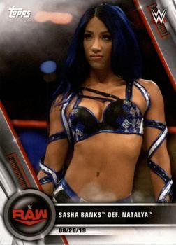 #72 Sasha Banks def. Natalya - 2020 Topps WWE Women's Division Wrestling