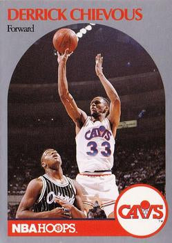#72 Derrick Chievous - Cleveland Cavaliers - 1990-91 Hoops Basketball