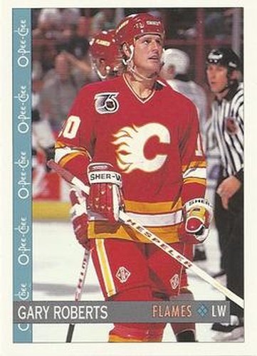 #72 Gary Roberts - Calgary Flames - 1992-93 O-Pee-Chee Hockey