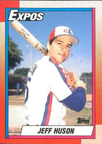 #72 Jeff Huson - Montreal Expos - 1990 O-Pee-Chee Baseball