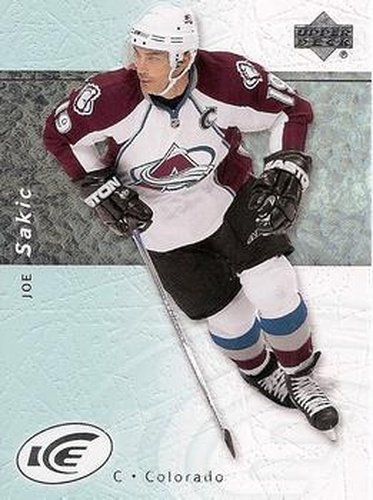 #72 Joe Sakic - Colorado Avalanche - 2007-08 Upper Deck Ice Hockey