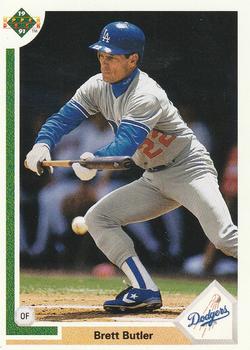 #732 Brett Butler - Los Angeles Dodgers - 1991 Upper Deck Baseball