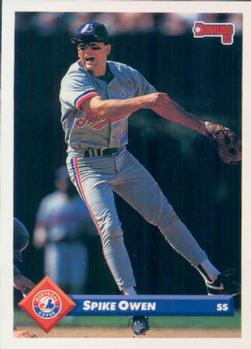 #732 Spike Owen - Montreal Expos - 1993 Donruss Baseball