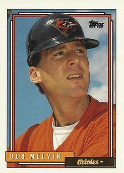 #733 Bob Melvin - Baltimore Orioles - 1992 Topps Baseball