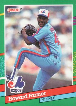 #734 Howard Farmer - Montreal Expos - 1991 Donruss Baseball
