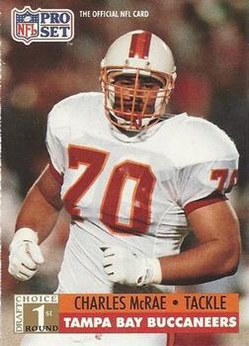 #736 Charles McRae - Tampa Bay Buccaneers - 1991 Pro Set Football