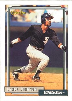 #736 Lance Johnson - Chicago White Sox - 1992 O-Pee-Chee Baseball
