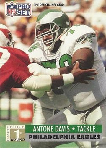 #737 Antone Davis - Philadelphia Eagles - 1991 Pro Set Football