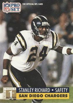 #738 Stanley Richard - San Diego Chargers - 1991 Pro Set Football