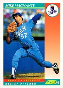 #739 Mike Magnante - Kansas City Royals - 1992 Score Baseball