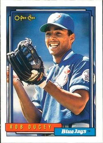 #739 Rob Ducey - Toronto Blue Jays - 1992 O-Pee-Chee Baseball