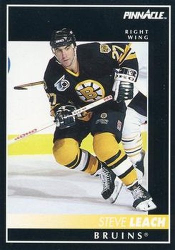 #73 Steve Leach - Boston Bruins - 1992-93 Pinnacle Canadian Hockey