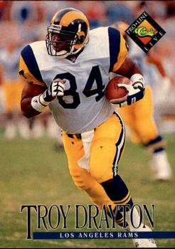 #73 Troy Drayton - Los Angeles Rams - 1994 Pro Line Live Football