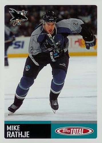 #73 Mike Rathje - San Jose Sharks - 2002-03 Topps Total Hockey
