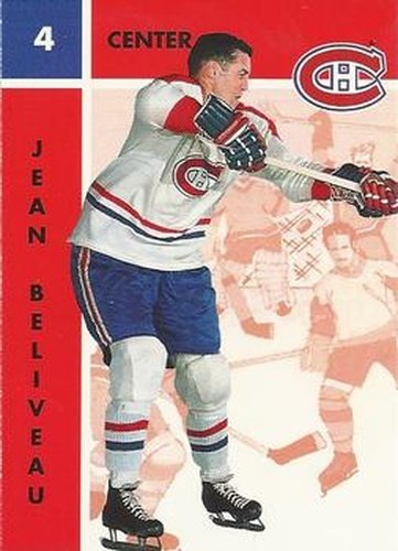 #73 Jean Beliveau - Montreal Canadiens - 1995-96 Parkhurst 1966-67 Hockey