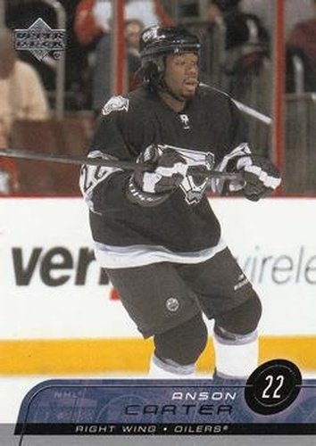 #73 Anson Carter - Edmonton Oilers - 2002-03 Upper Deck Hockey