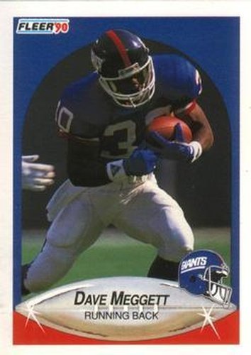 #73 Dave Meggett - New York Giants - 1990 Fleer Football